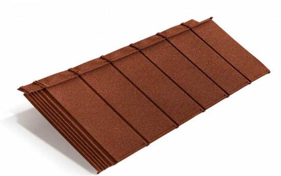 Композитная черепица Metrotile iPanel, терракотовый