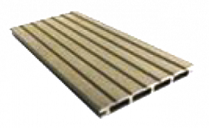 Террасная доска Cm Deking (Декинг) Robust ДПК (пустотелая), 3000x140x25 мм, цвет TEAK (тик, желтый)