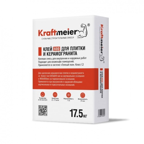 Kraftmeier 600. Клей для плитки и керамогранита.
